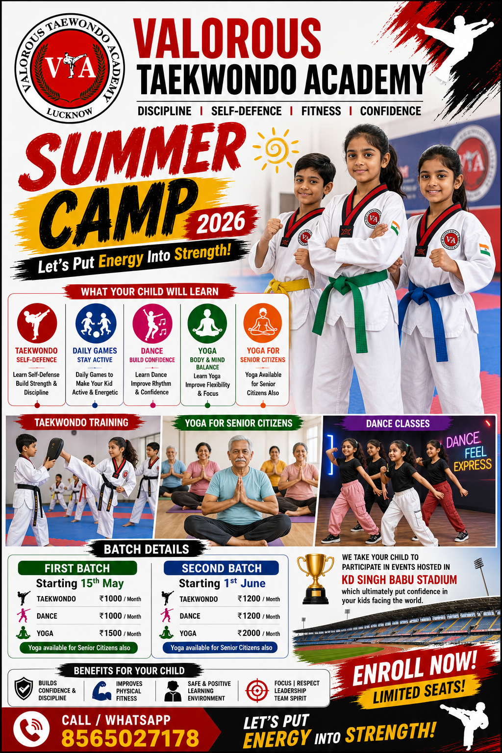 Elite sparring training session at Valorous Taekwondo Academy Aliganj