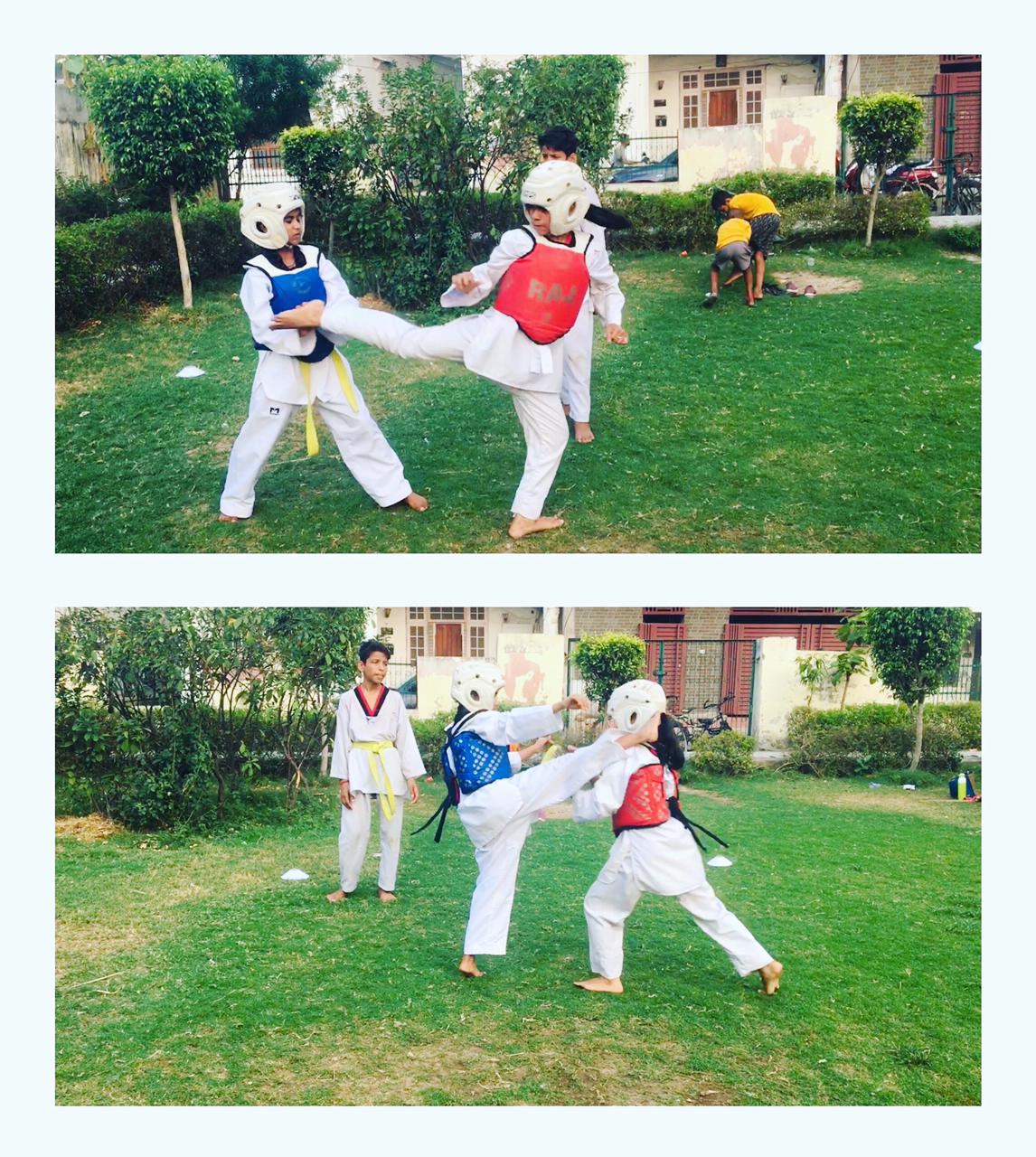 Coach Teaching Kick Form